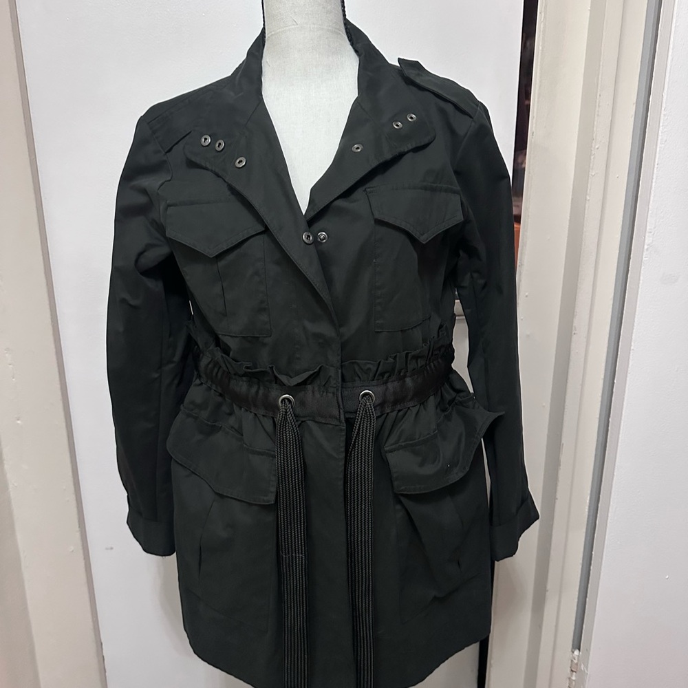 Simply Vera Wang Brushed/Sueded Women's Black Utility Jacket Small